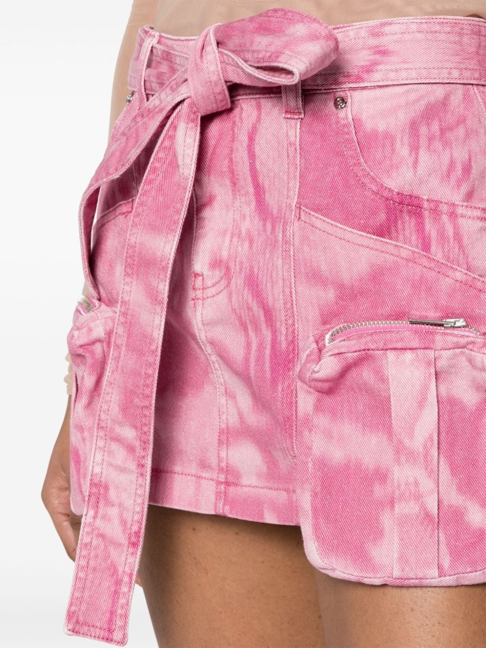 camouflage-print mini skirt - 5