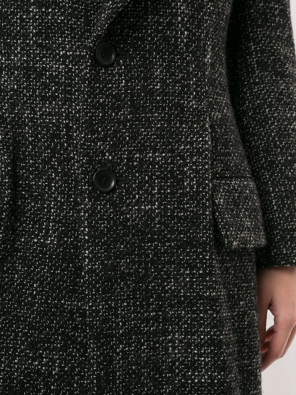 handkerchief hem wool coat - 5