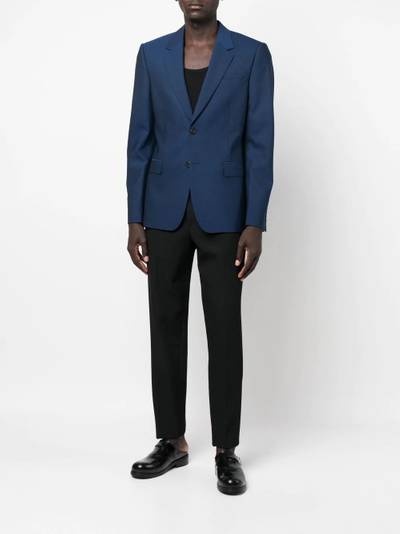 Alexander McQueen single-breasted wool blazer outlook