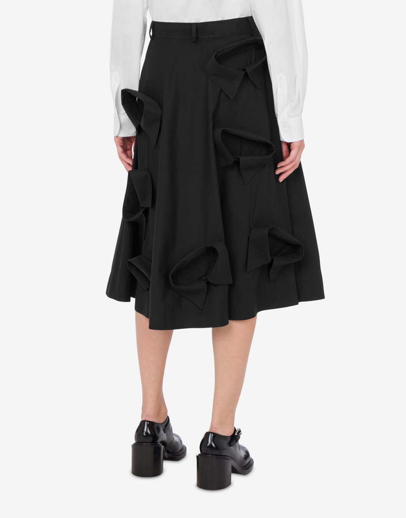 Moschino POPLIN SKIRT WITH MULTI COLLARS outlook