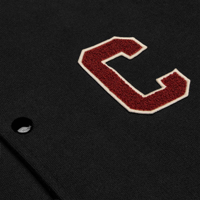 celine teddy college jacket in cotton fleece 5