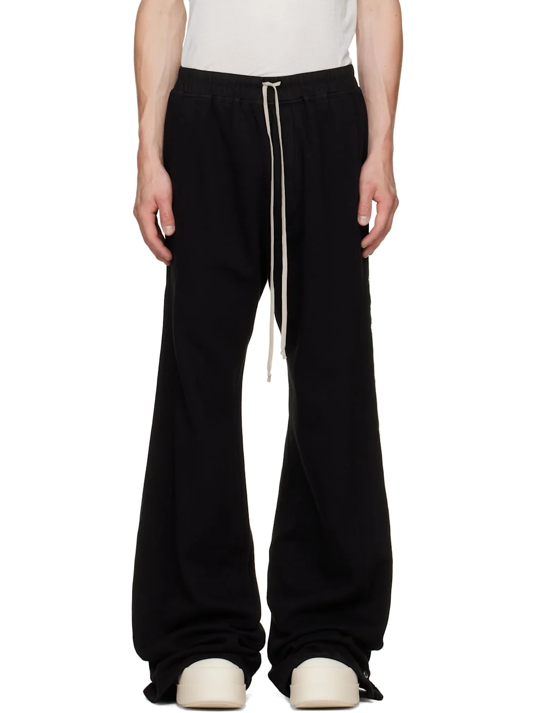 Black Tower Wide Pusher Sweatpants - 1