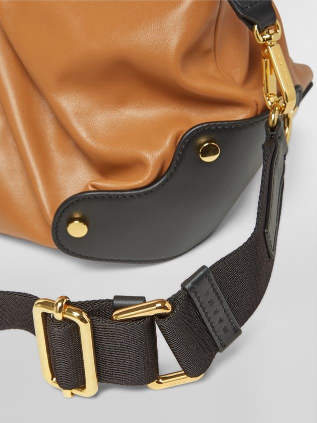 SMALL BROWN BALLOON CALFSKIN BAG - 4