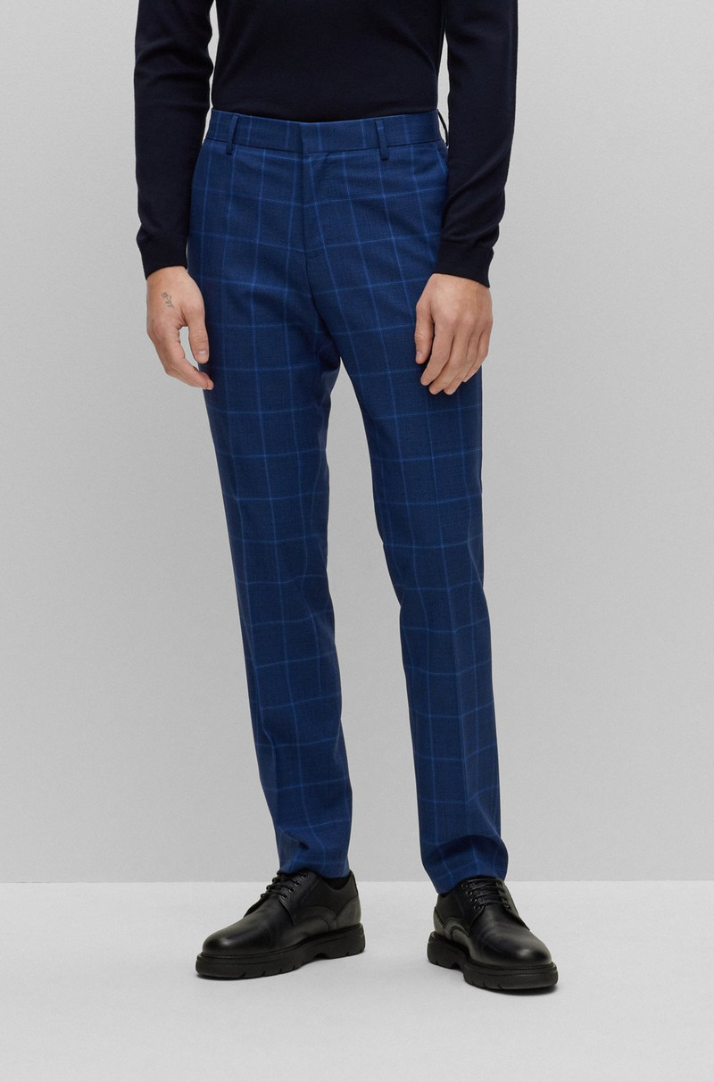 SLIM-FIT SUIT IN CHECKERED VIRGIN WOOL 7