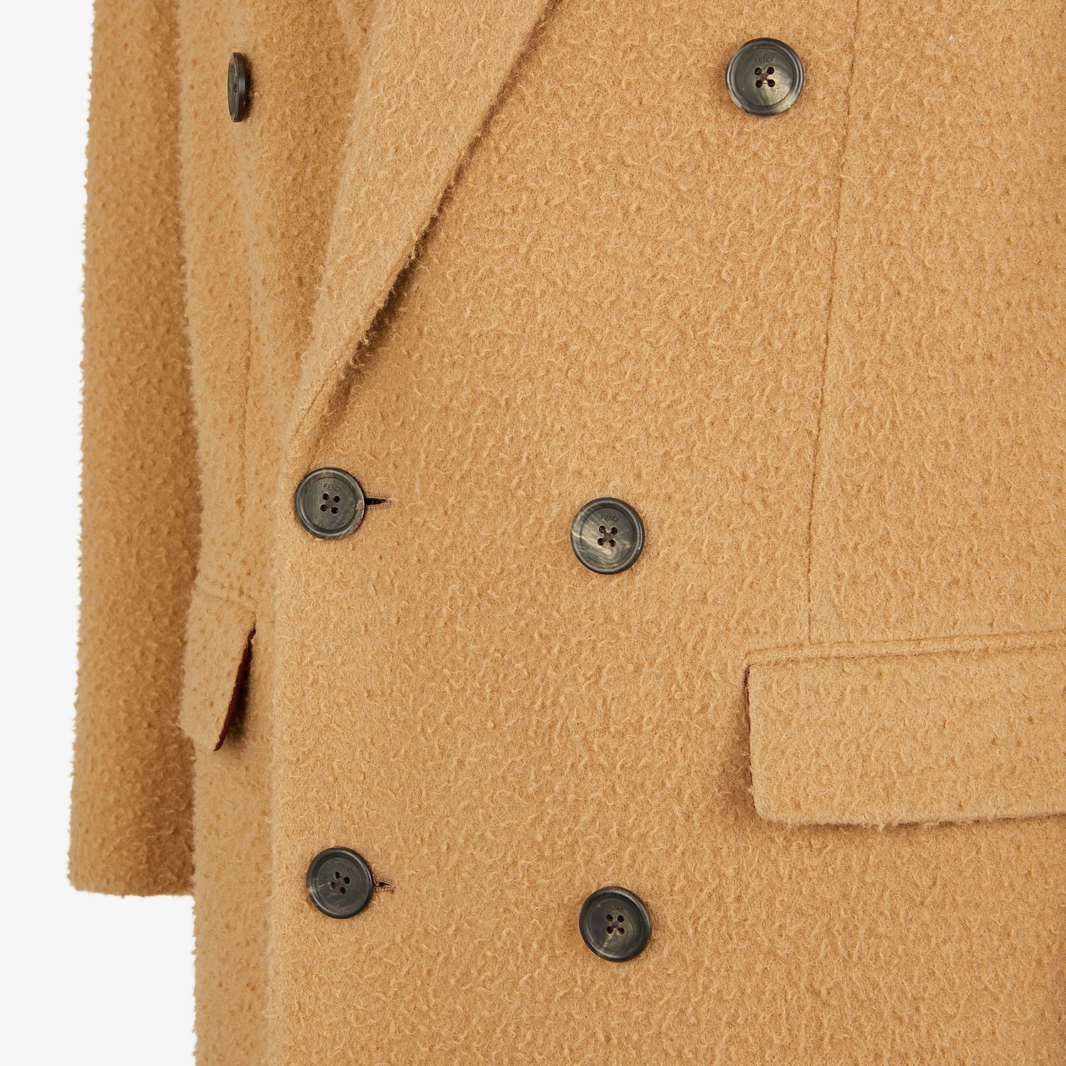 Beige wool coat - 3