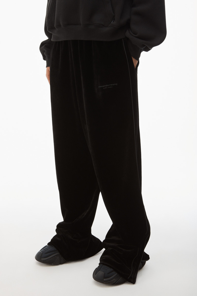 TRACK PANT IN CRUSHED VELOUR 3