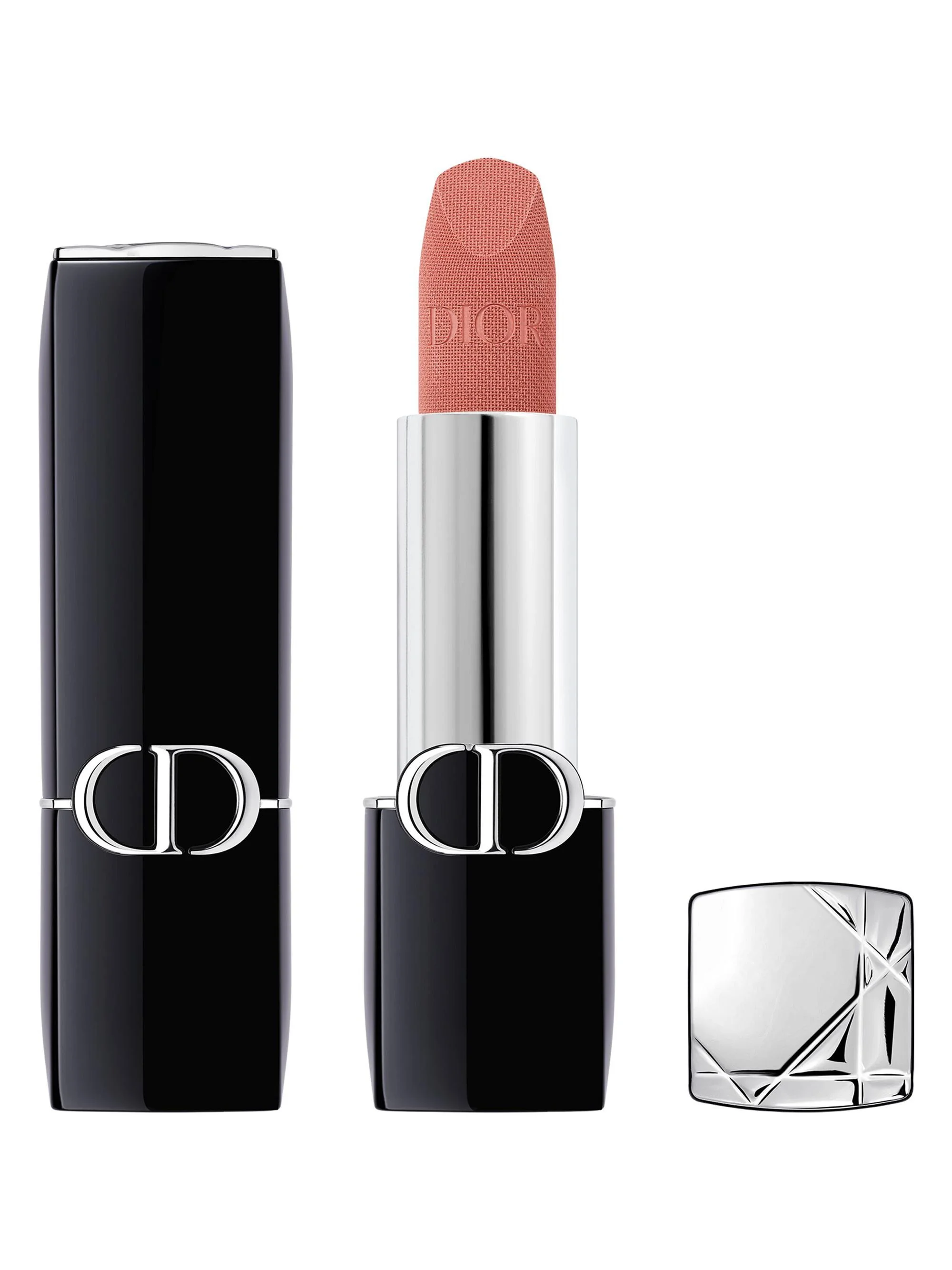 Women's Rouge Dior Lipstick - 100 Nude Look Velvet - 1