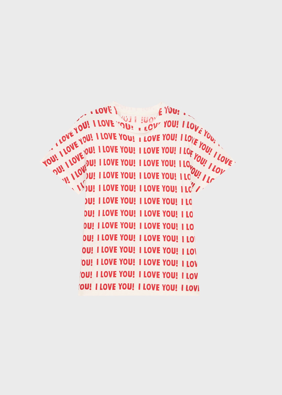 VISCOSE SWEATER WITH I LOVE YOU! PRINT - 1