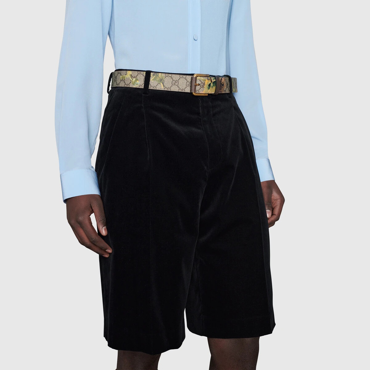 GG carnation print belt - 4
