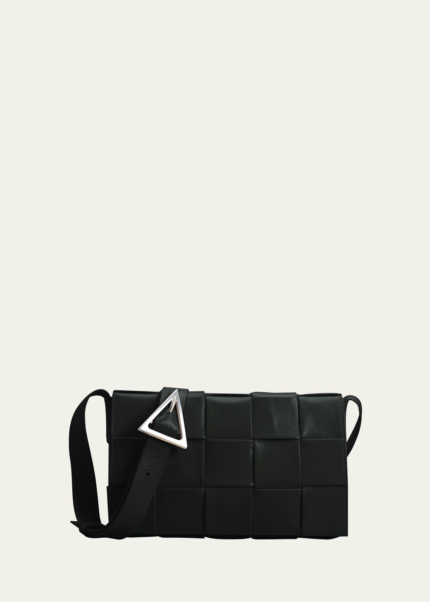 Men's Leather Cassette Crossbody Bag - 1