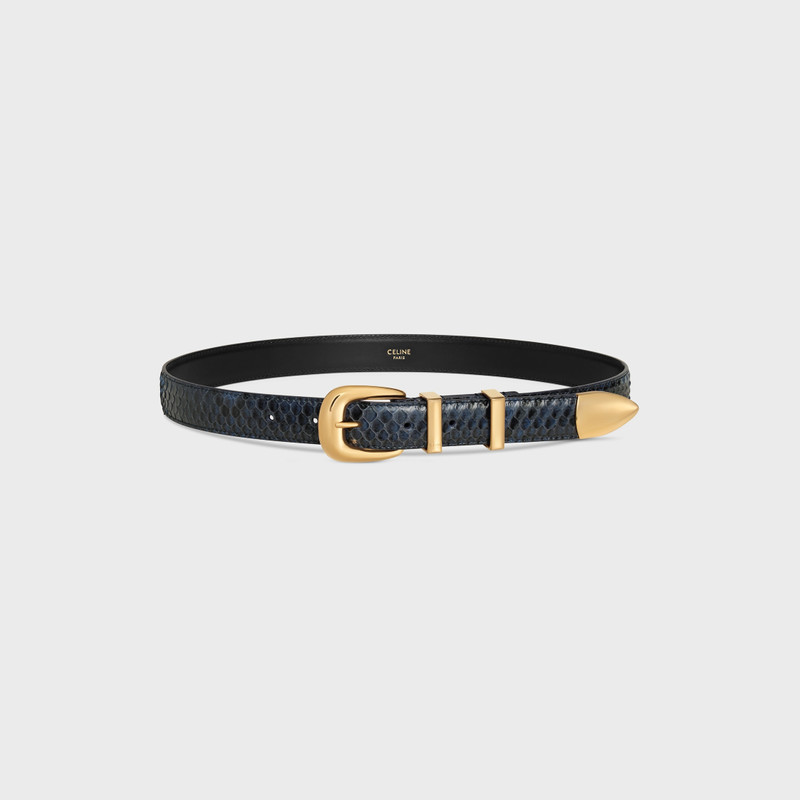 MEDIUM 25MM WESTERN BELT IN PYTHON 1