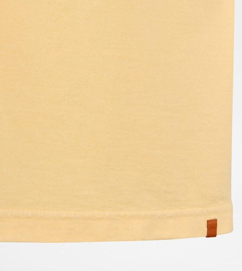 Tod's T-SHIRT IN JERSEY - YELLOW outlook