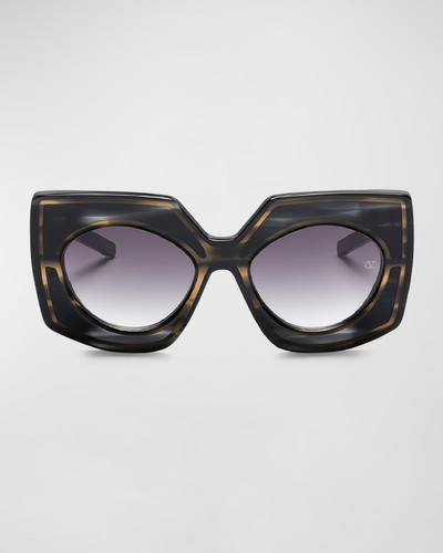 Valentino V-Soul Acetate Butterfly Sunglasses outlook