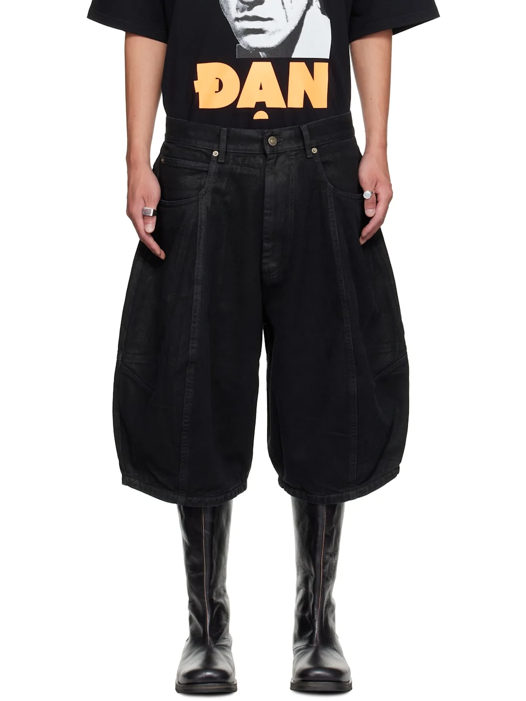 Black Puffa Shorts - 1
