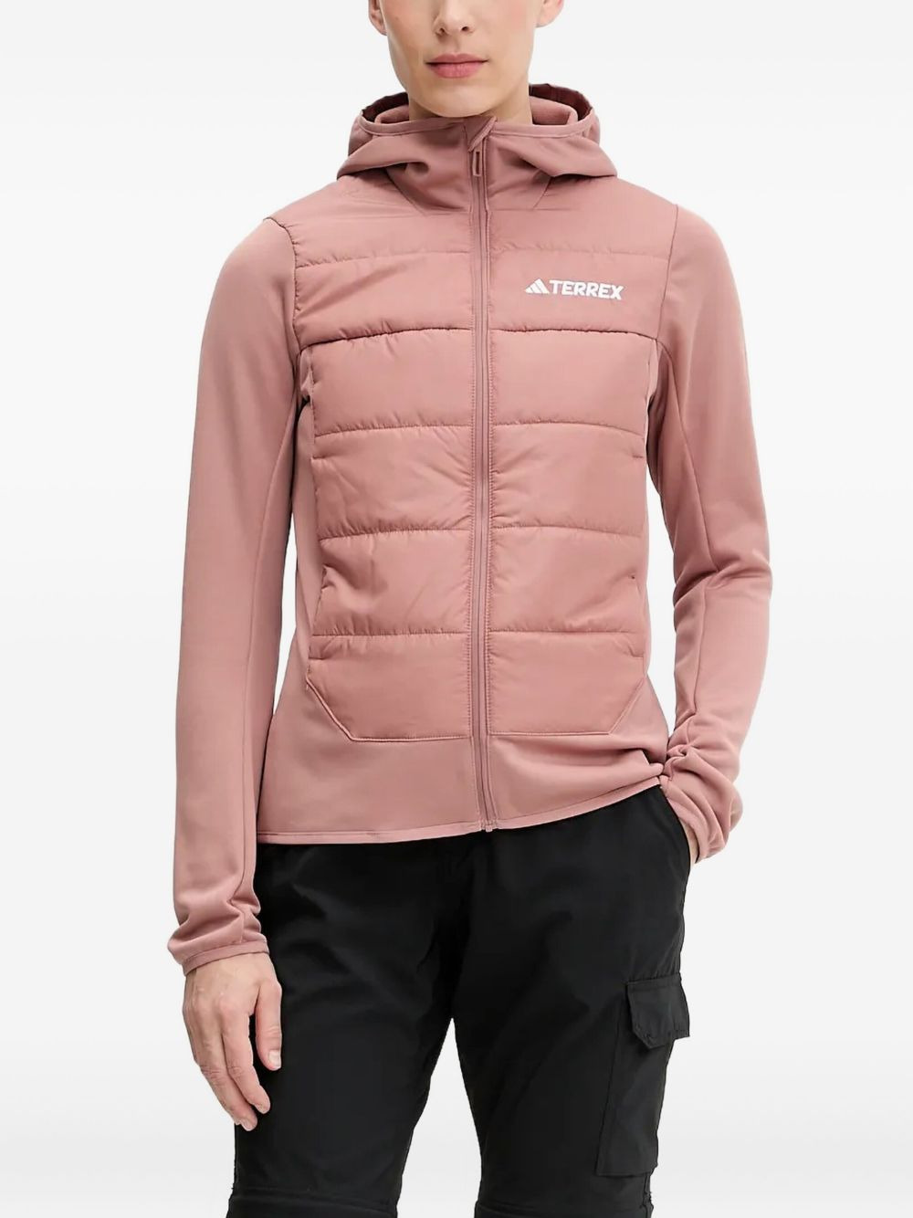 quilted hooded jacket - 1