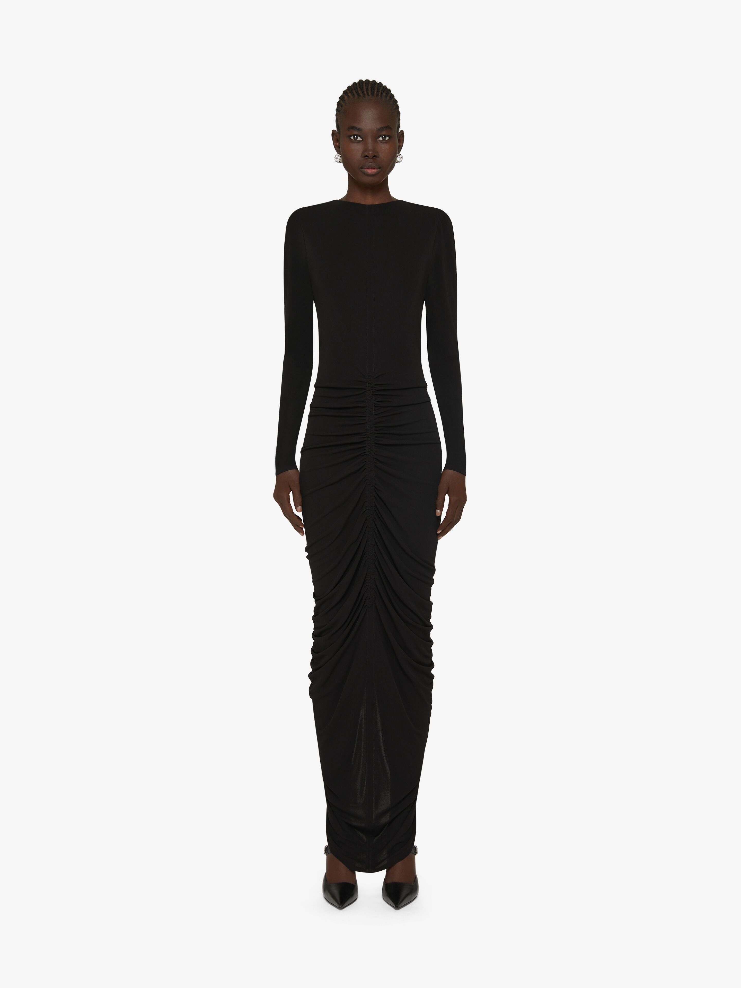 RUCHED DRESS IN CREPE - 2