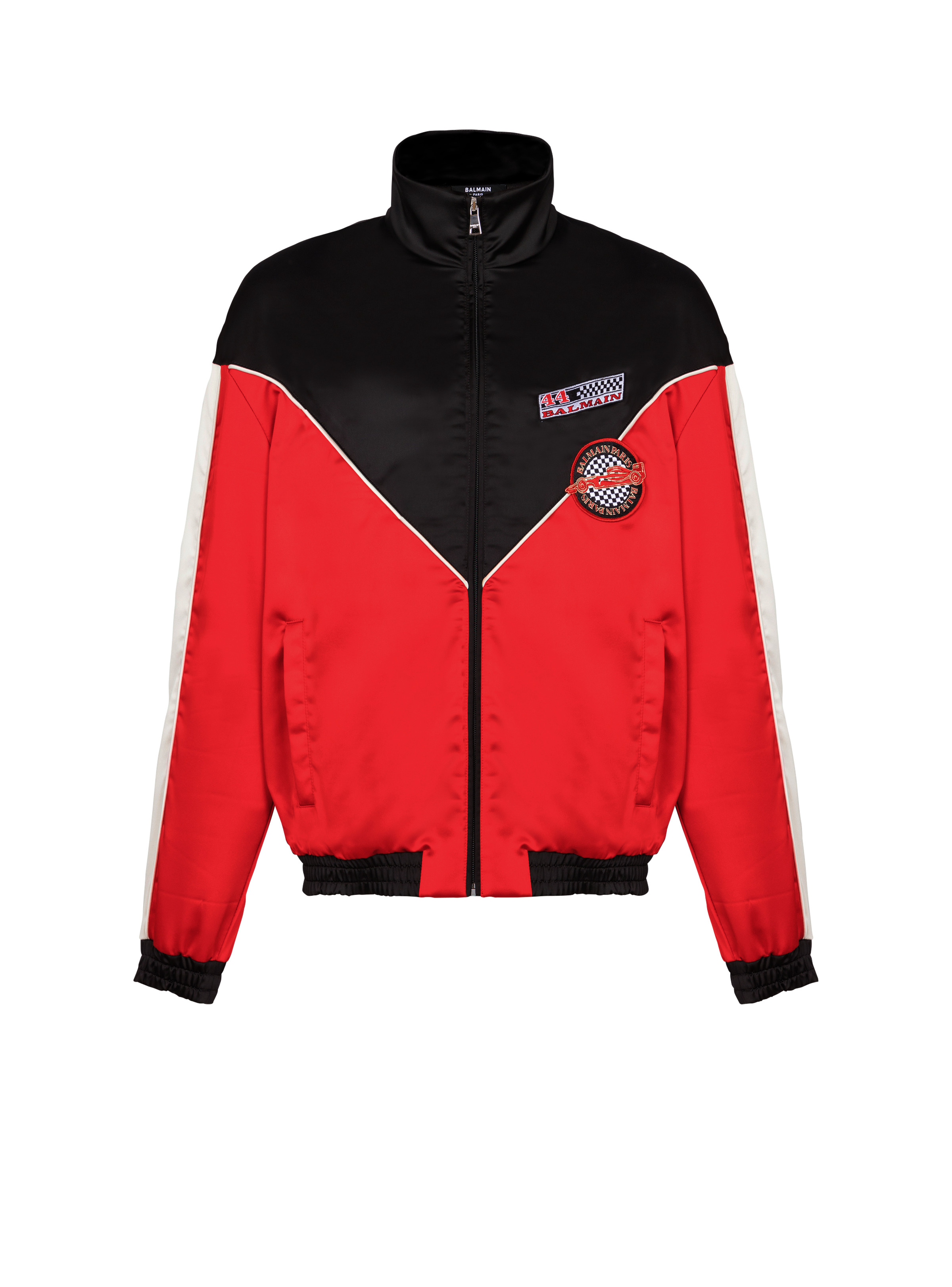 Satin Balmain Racing jacket in three colours - 1