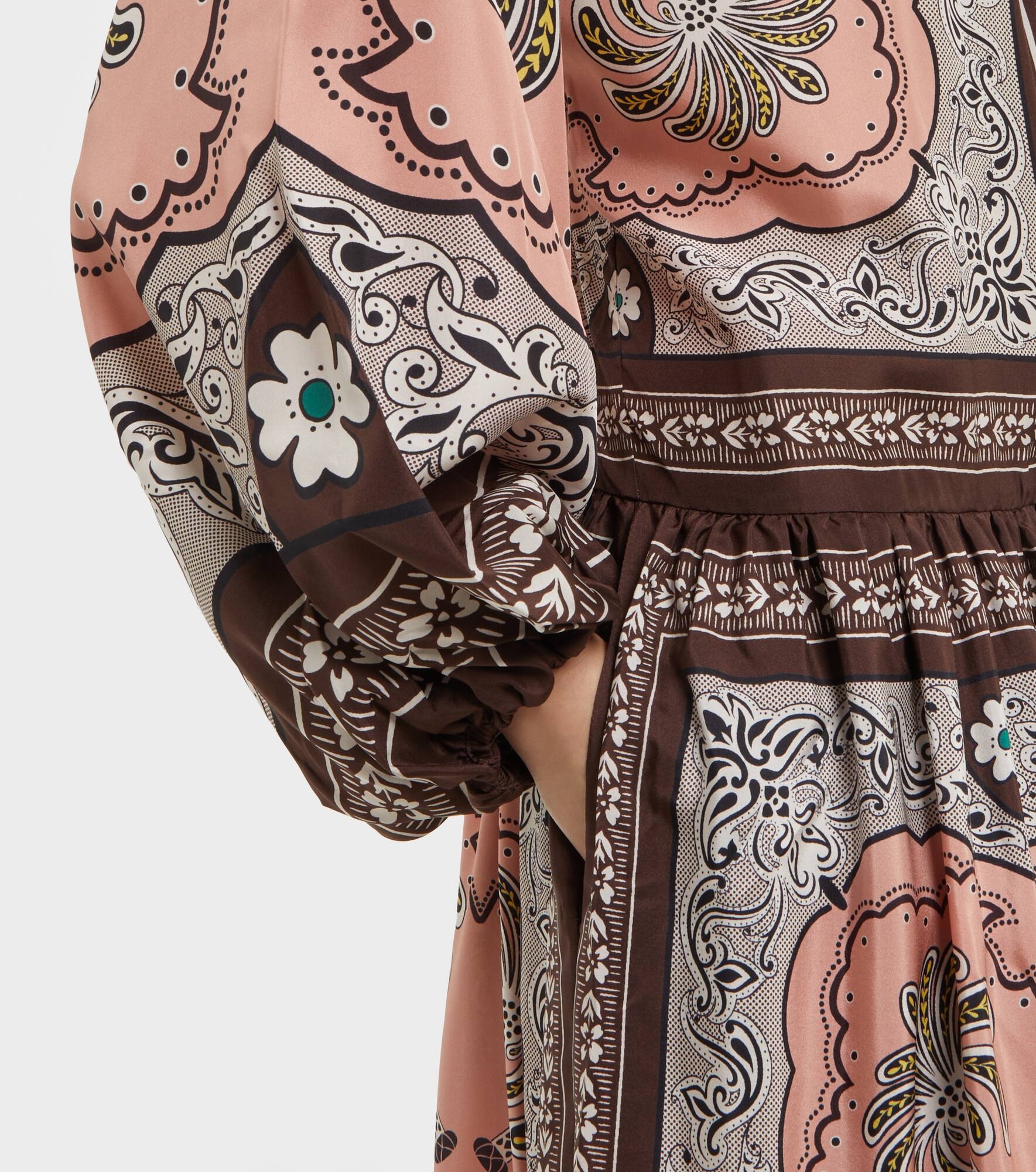 Athena printed silk maxi dress - 5