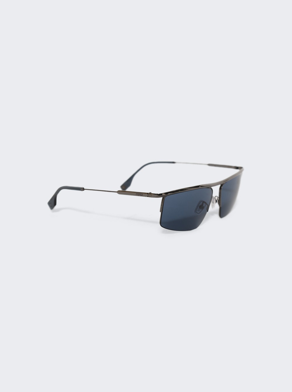 Travel Sunglasses Shiny Dark Ruthenium And Blue - 4
