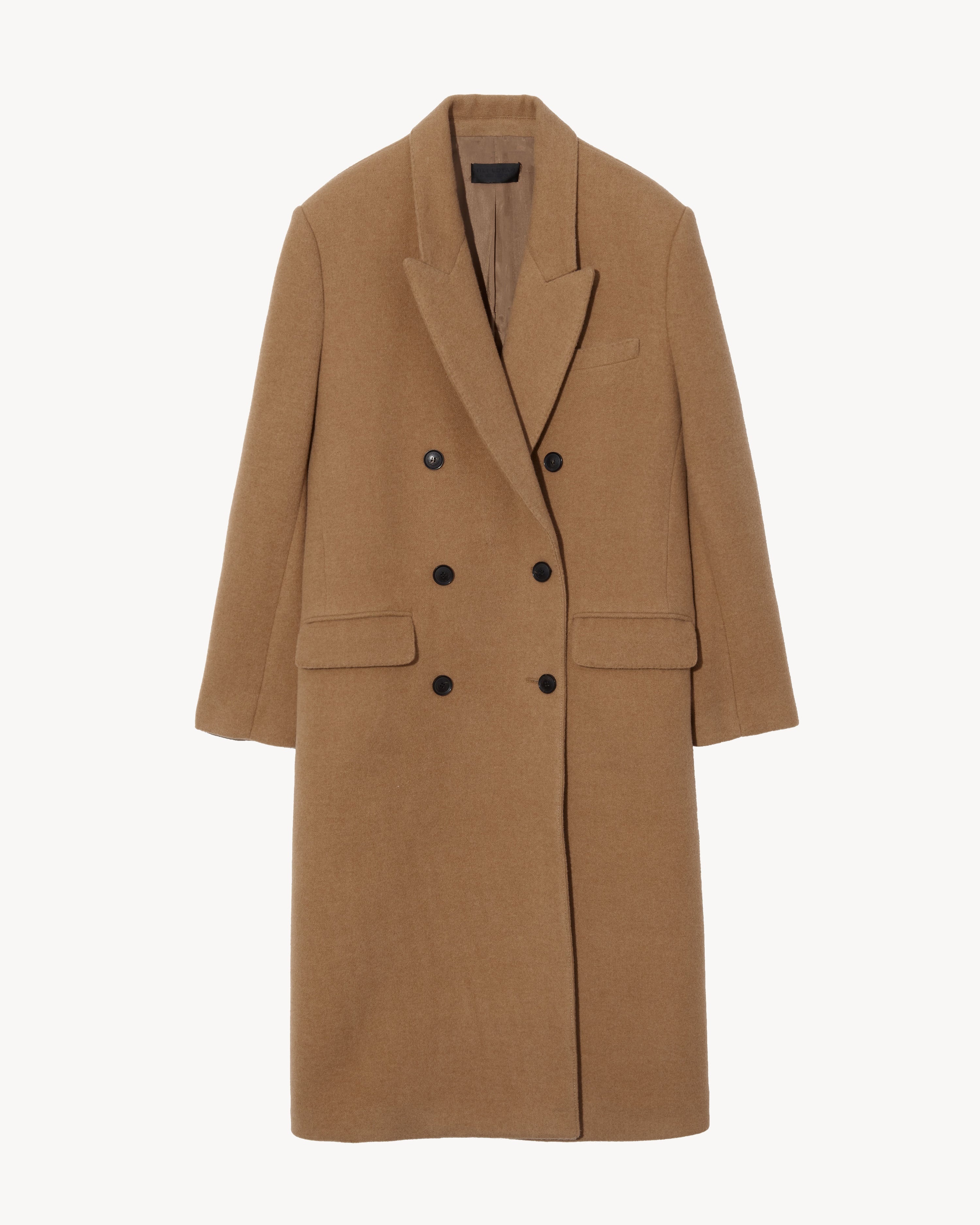 EDMONT DOUBLE BREASTED LONG COAT - 1