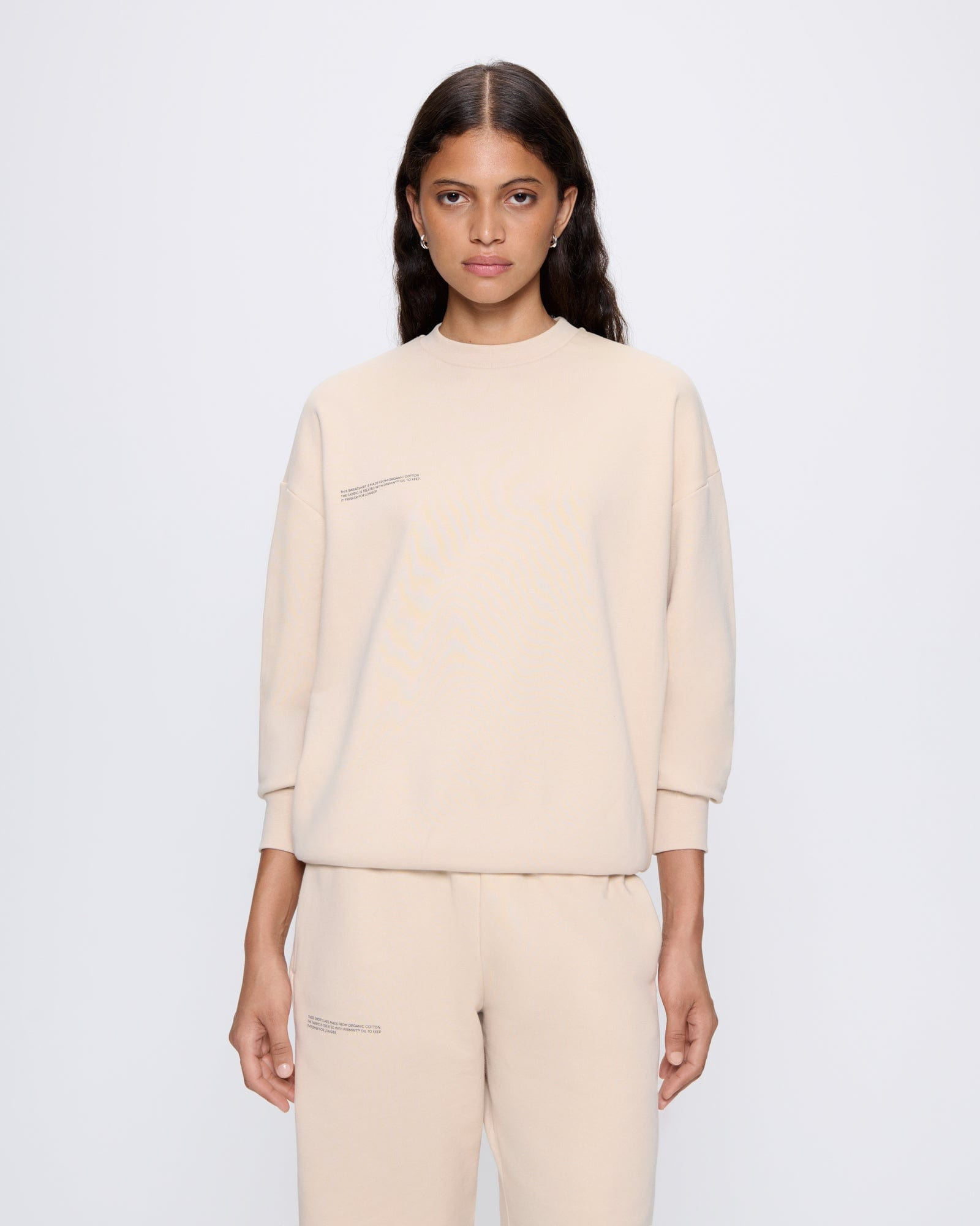 Womens 365 Midweight Sweatshirt - Sand - 2