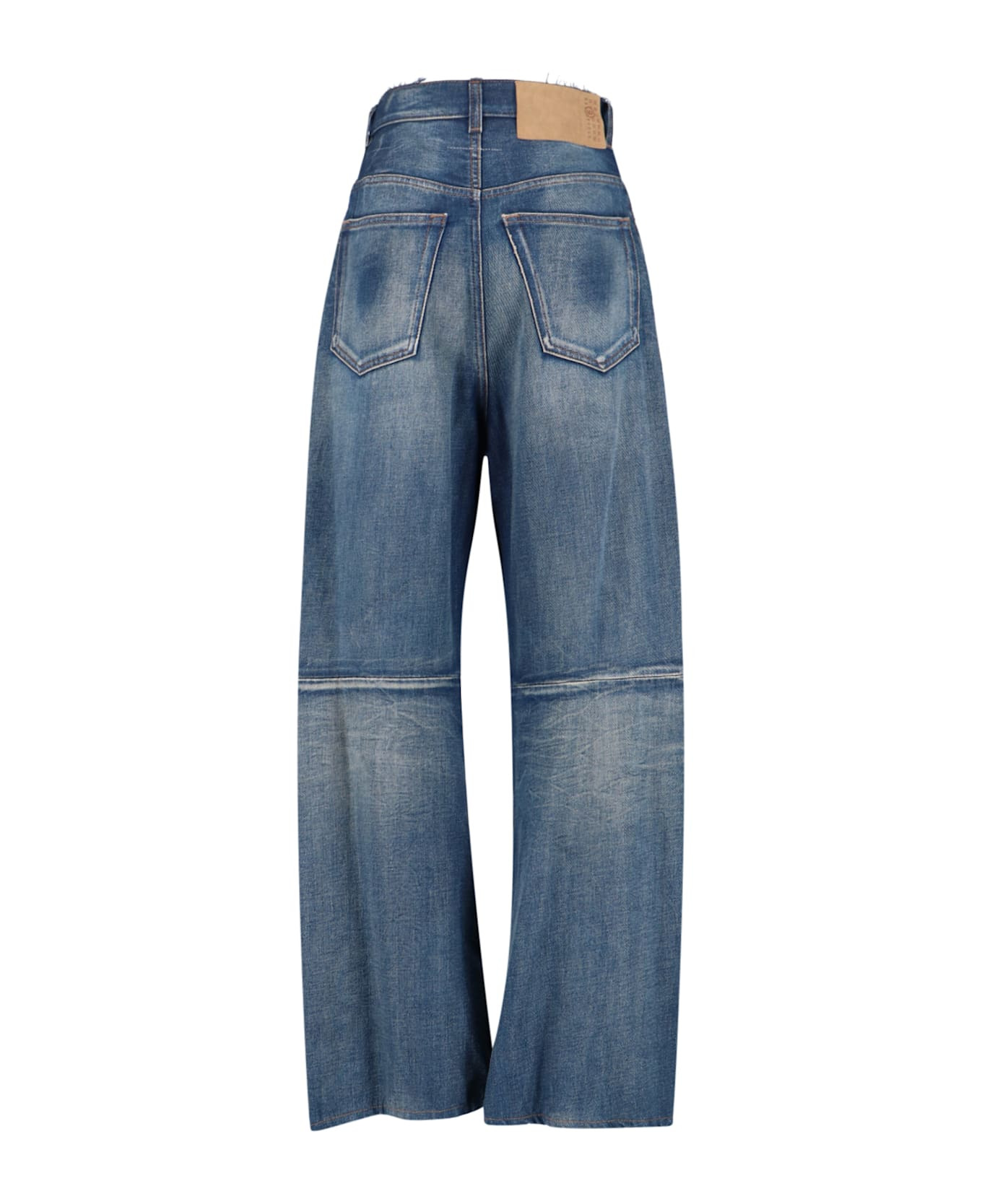 Fringed Wide Jeans - 2