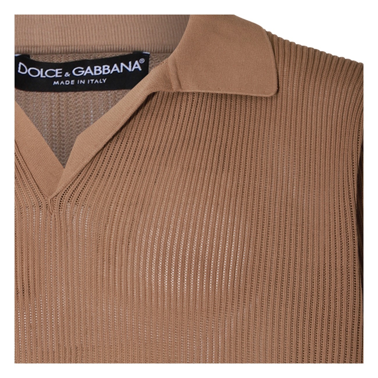 camel cotton polo shirt - 3