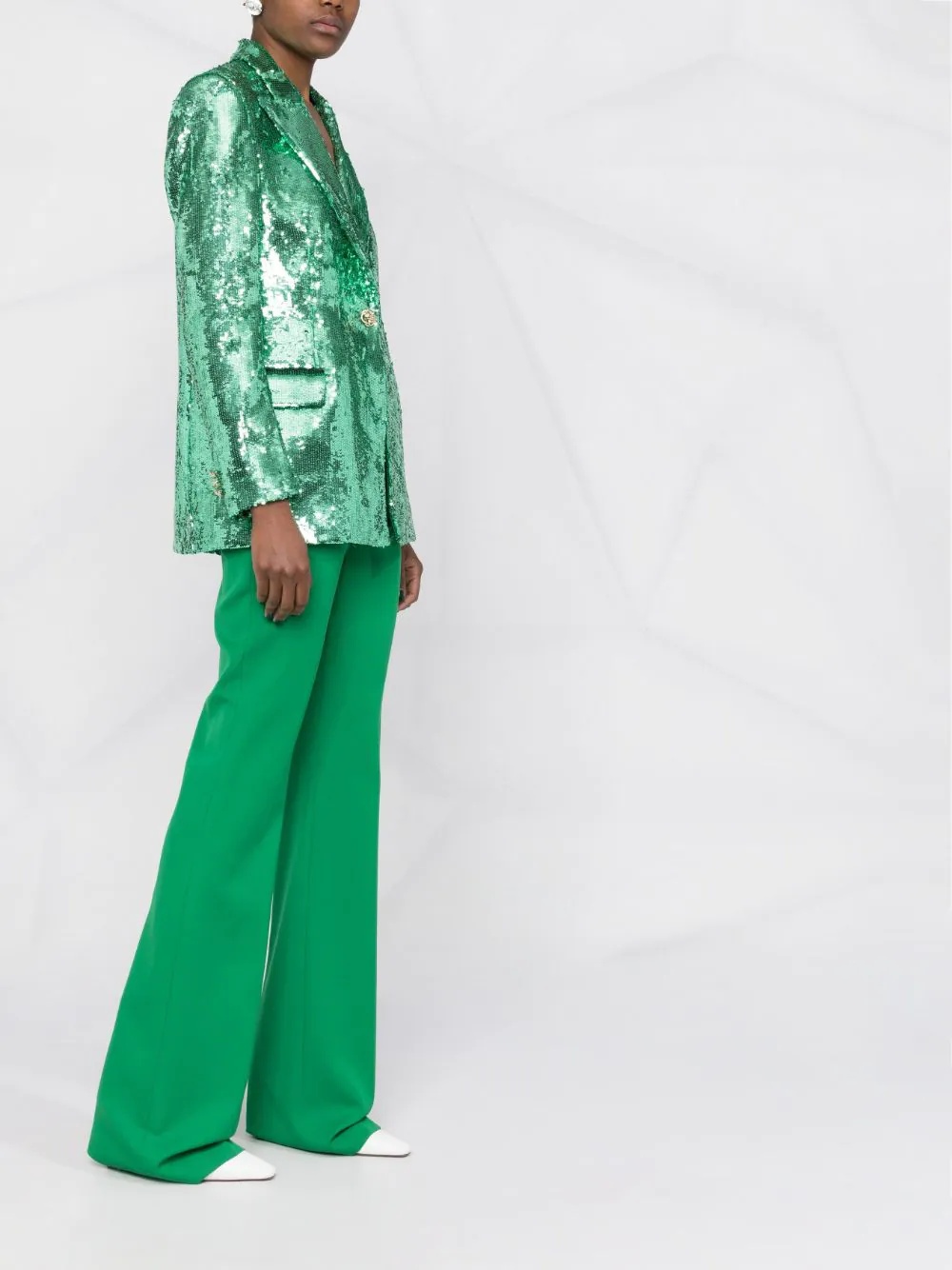 sequin-embellished blazer - 6