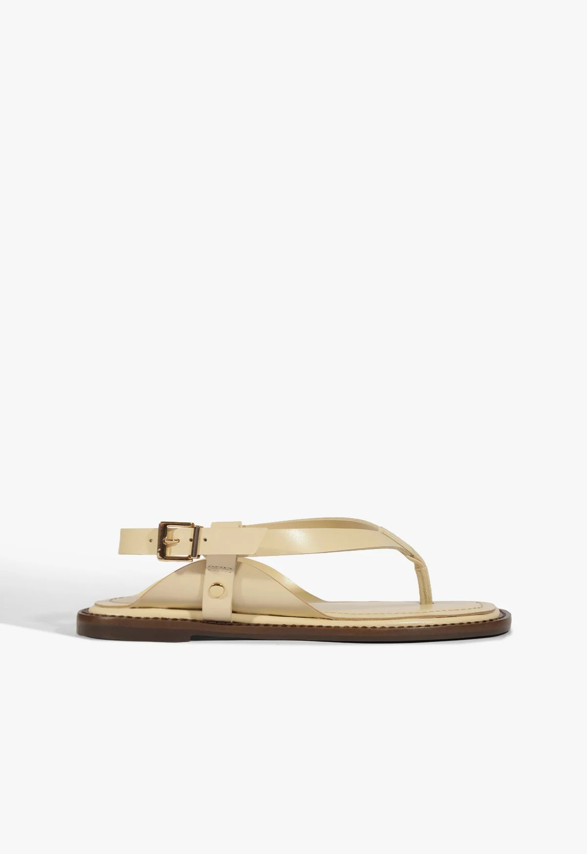Lorraine Leather Flat Sandal - 1