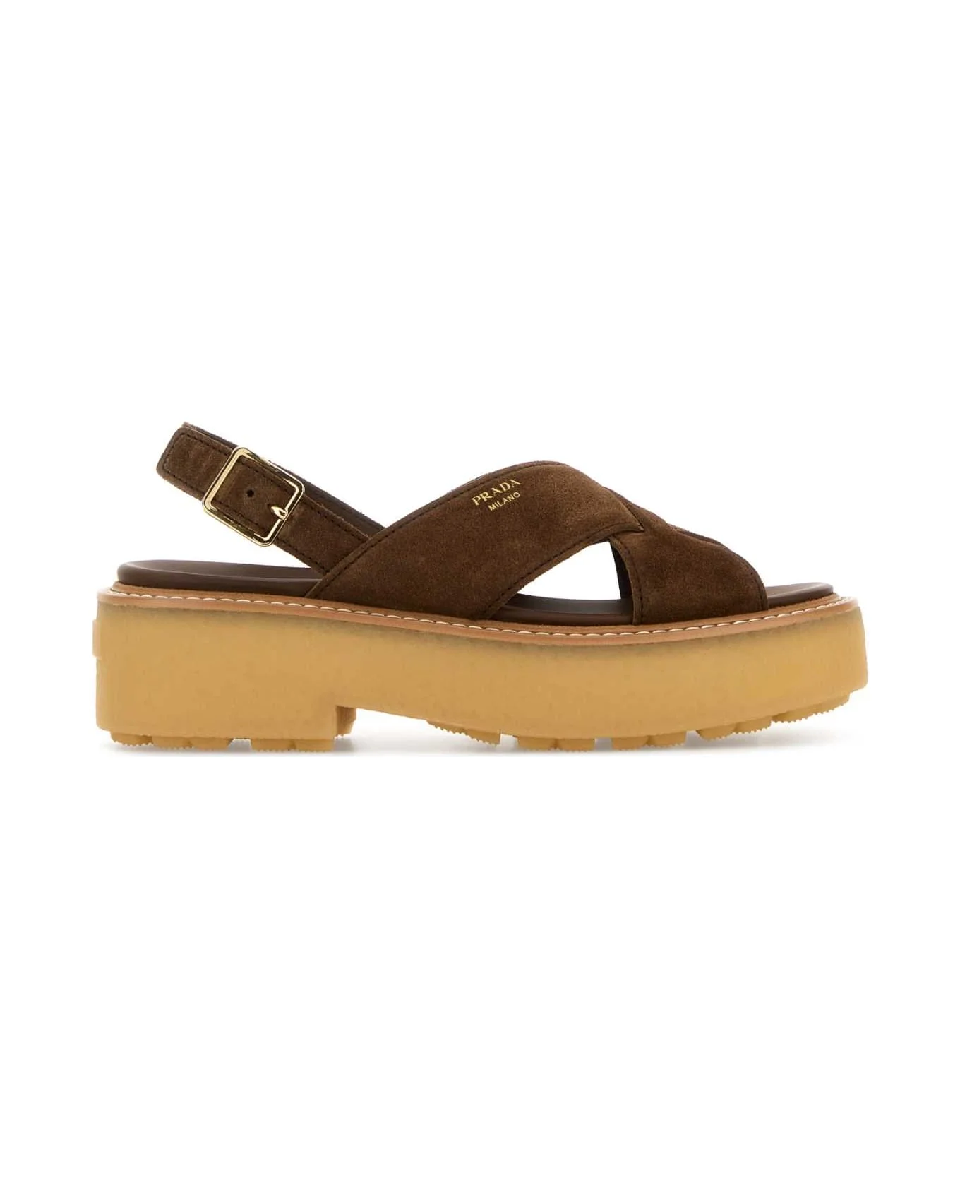 Brown Suede Sandals - 1