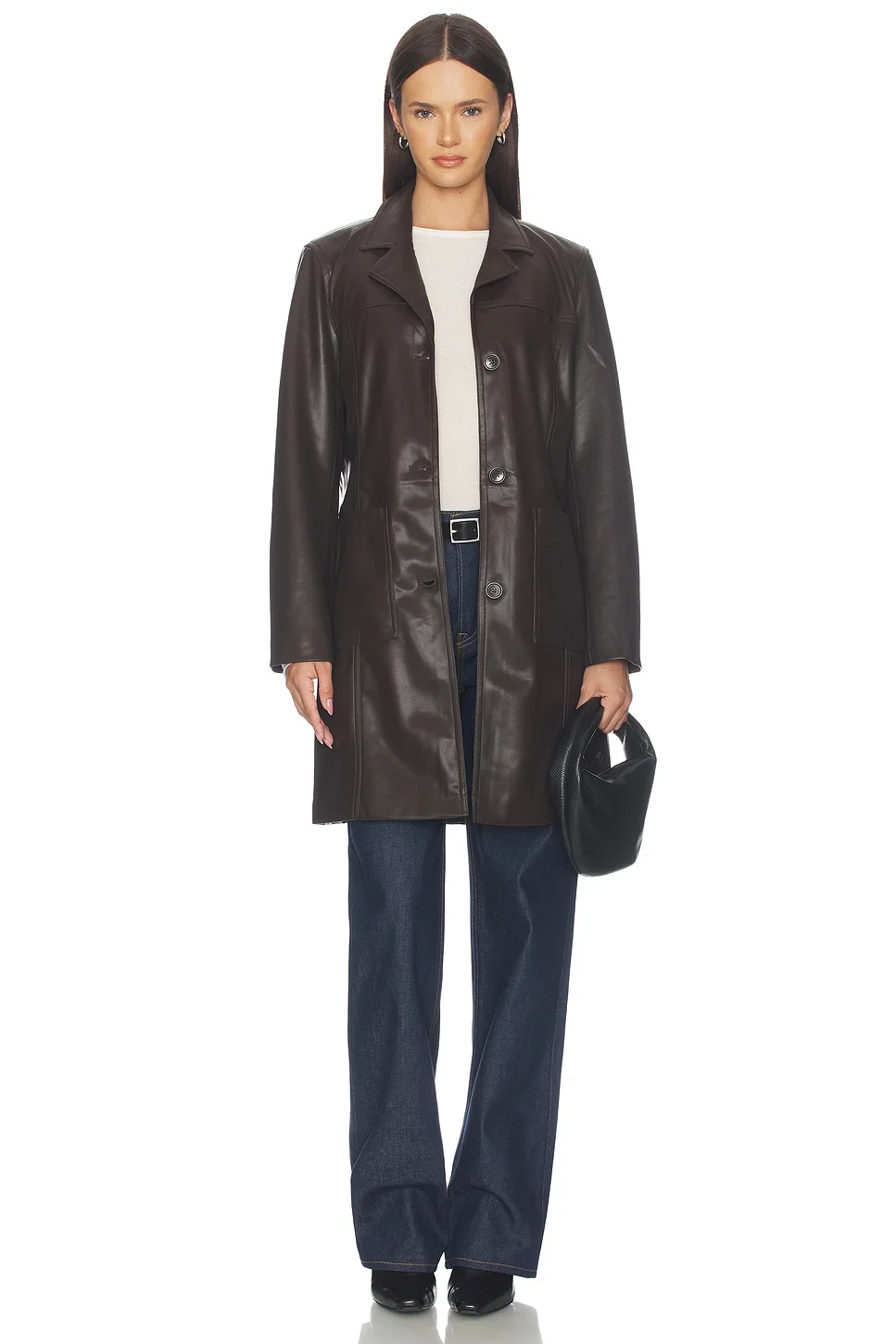 Faux Leather Jacket - 1
