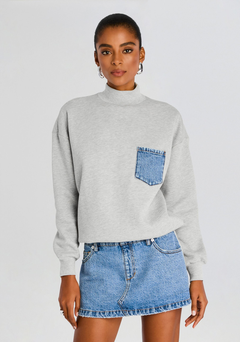 RETROFÊTE MARLEY TERRY DENIM DRESS outlook