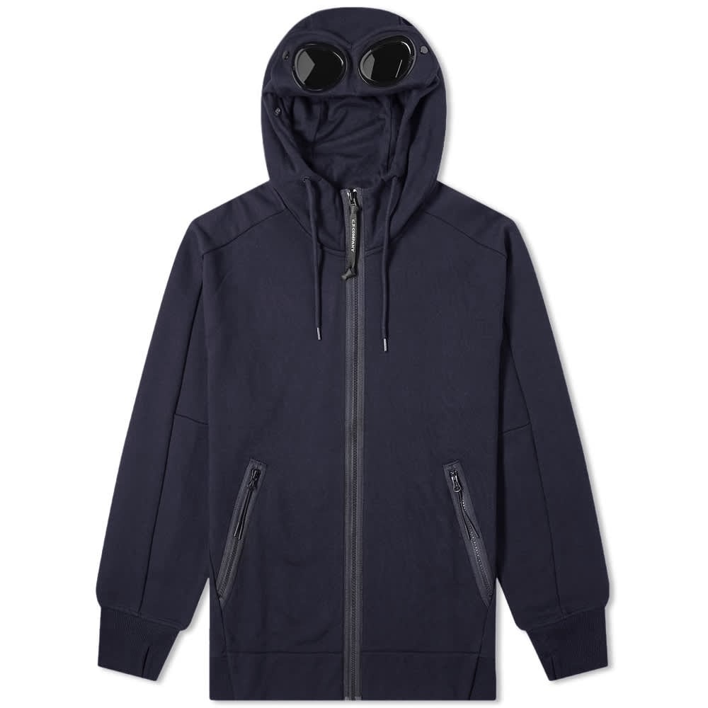 C.P. Company Diagonal Raised Fleece Zip Goggle Hoody - 1