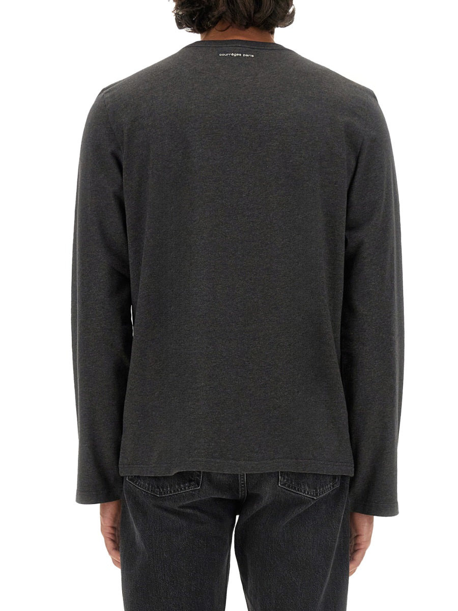 Courreges Men T-Shirt With Logo - 3