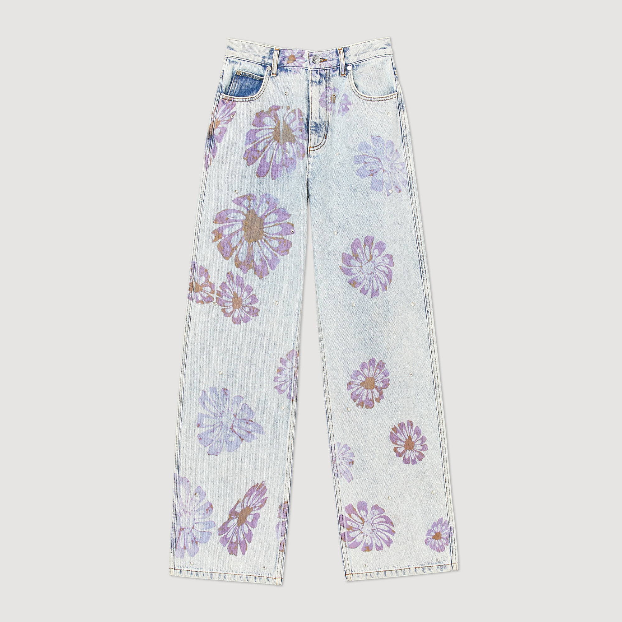 Floral jeans - 1