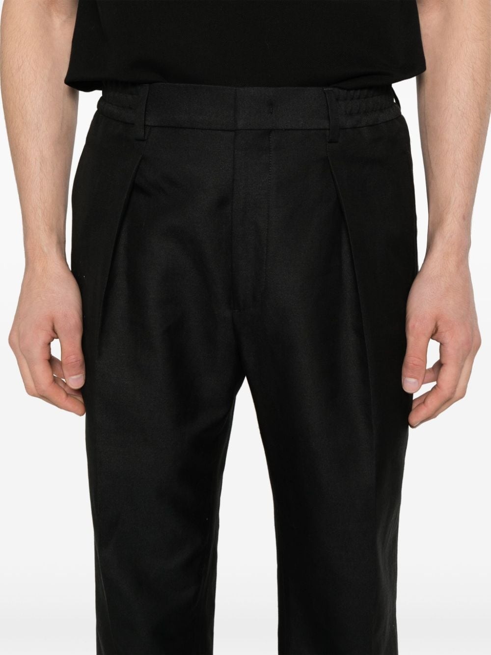 pleat-detail trousers - 5