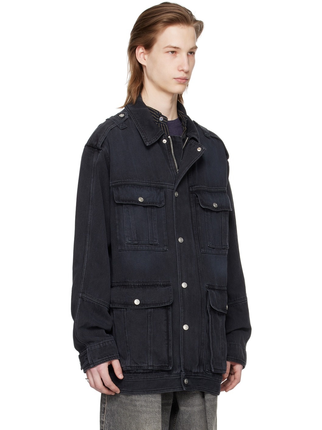 Black Taho Denim Jacket - 2