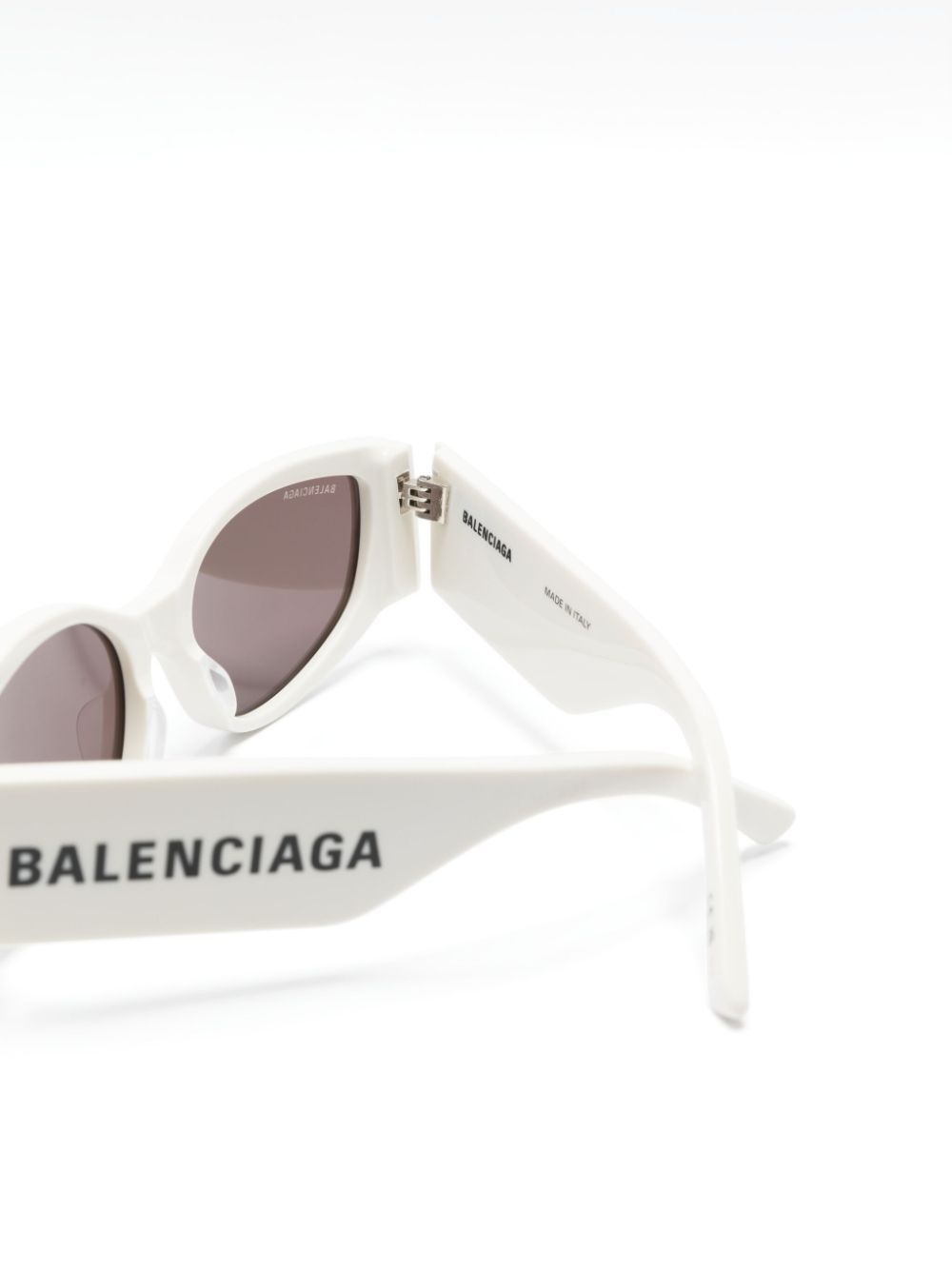 logo-print oval-frame sunglasses - 3