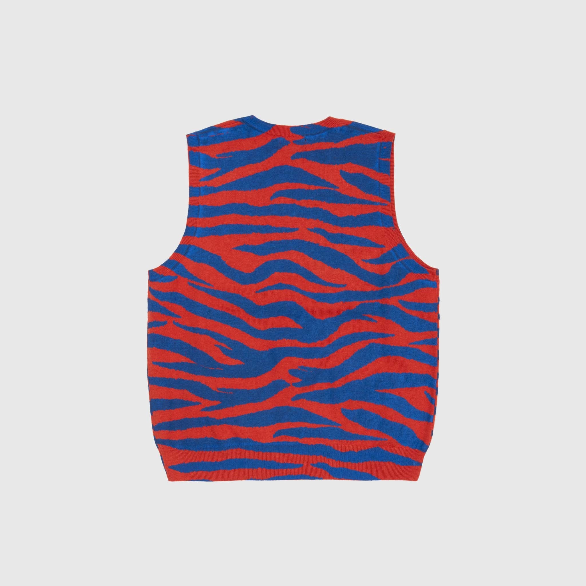 TIGER PRINTED SWEATER VEST - 3