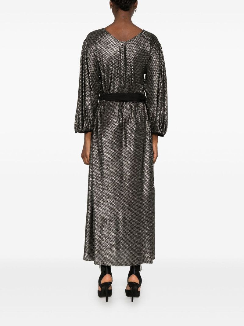 houndstooth-pattern maxi dress 4
