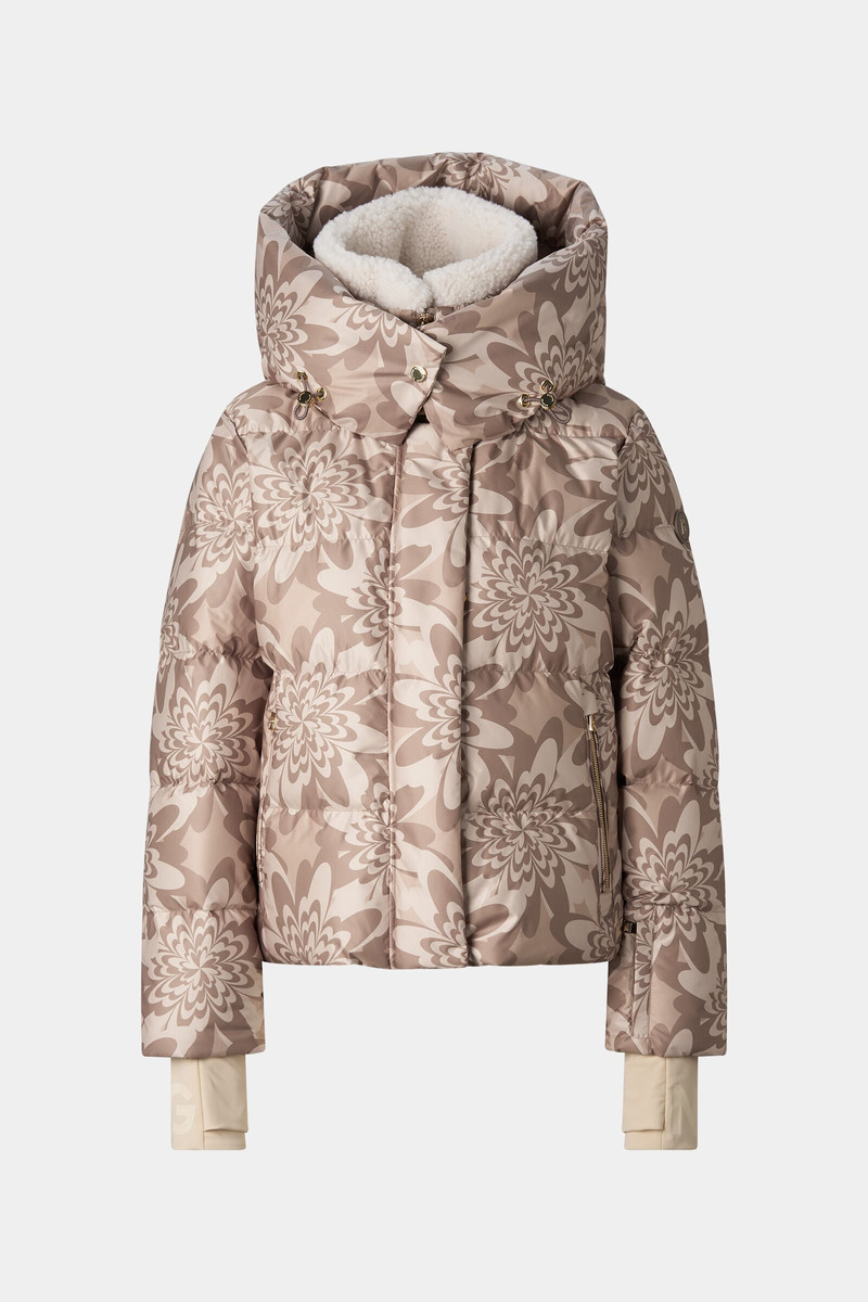 Naia Down Ski Jacket in Hazel/Beige 1