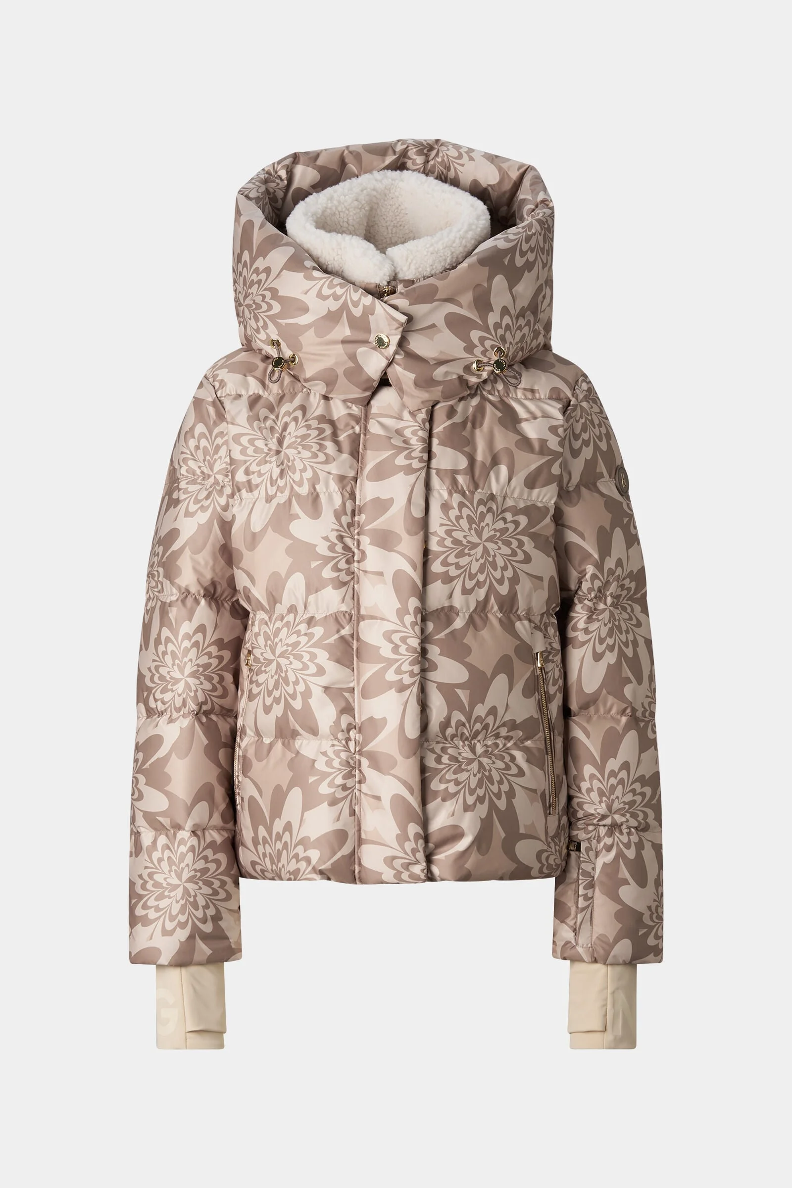 Naia Down Ski Jacket in Hazel/Beige - 1
