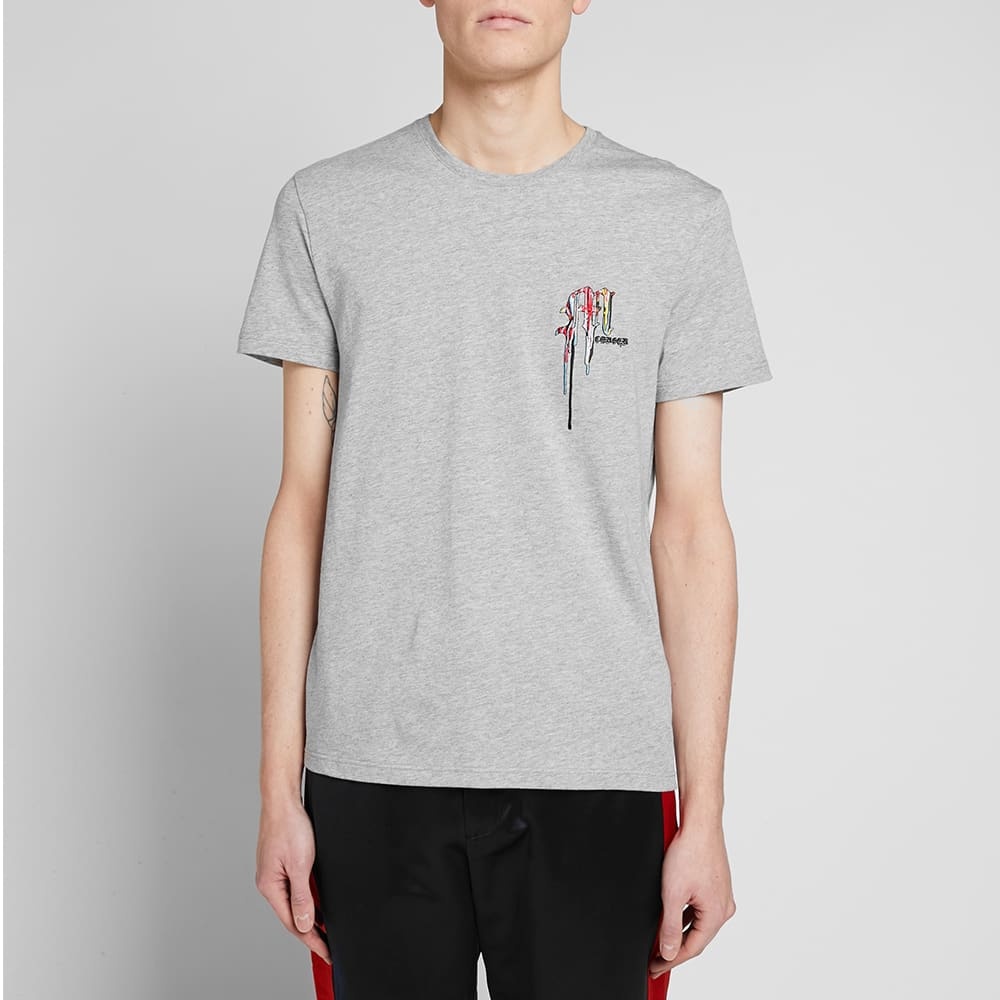 Alexander McQueen Multi Coloured Embroidered Logo Tee - 3