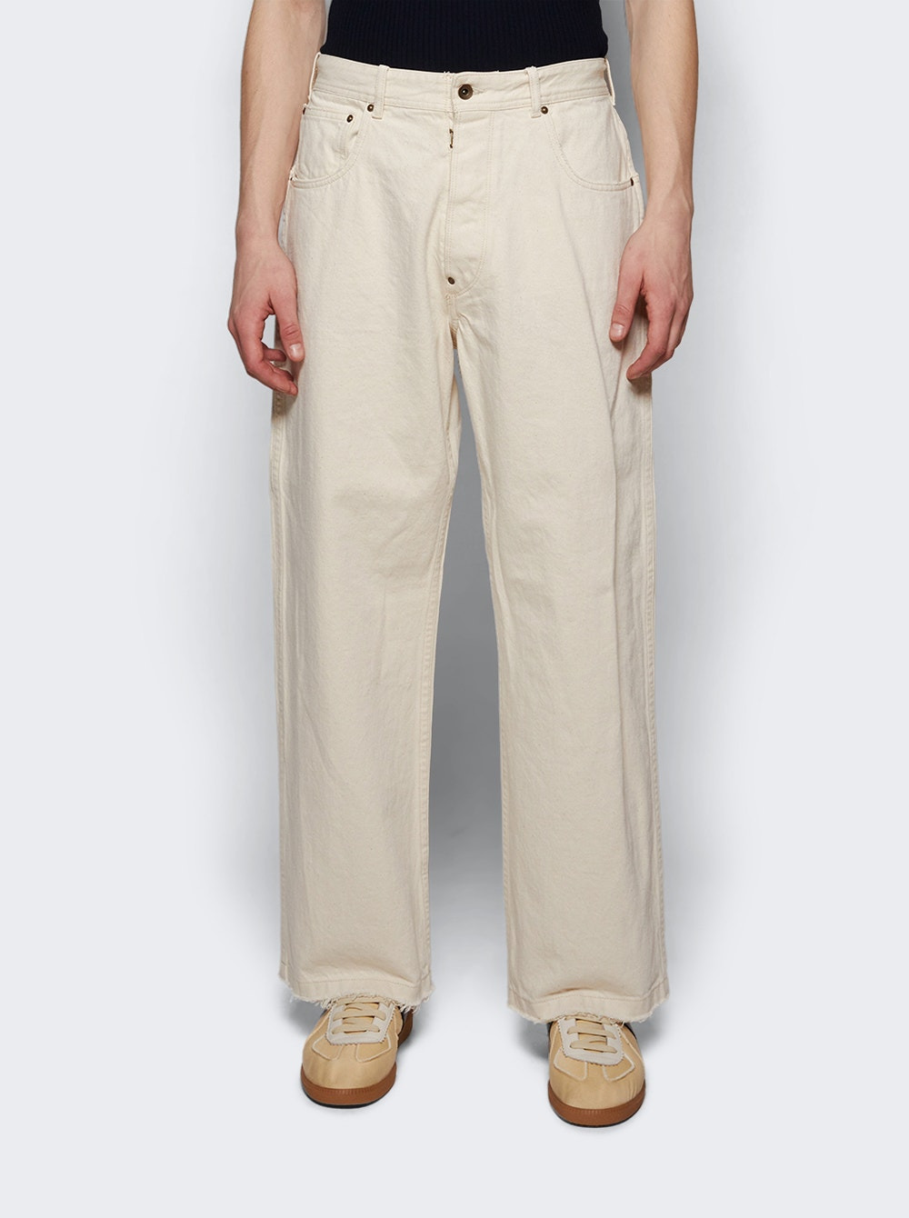 Pants Ecru Melange - 3