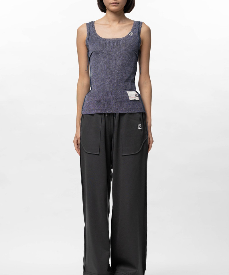 Maison MIHARAYASUHIRO Inside-Out Glitter Knit Tank-top outlook