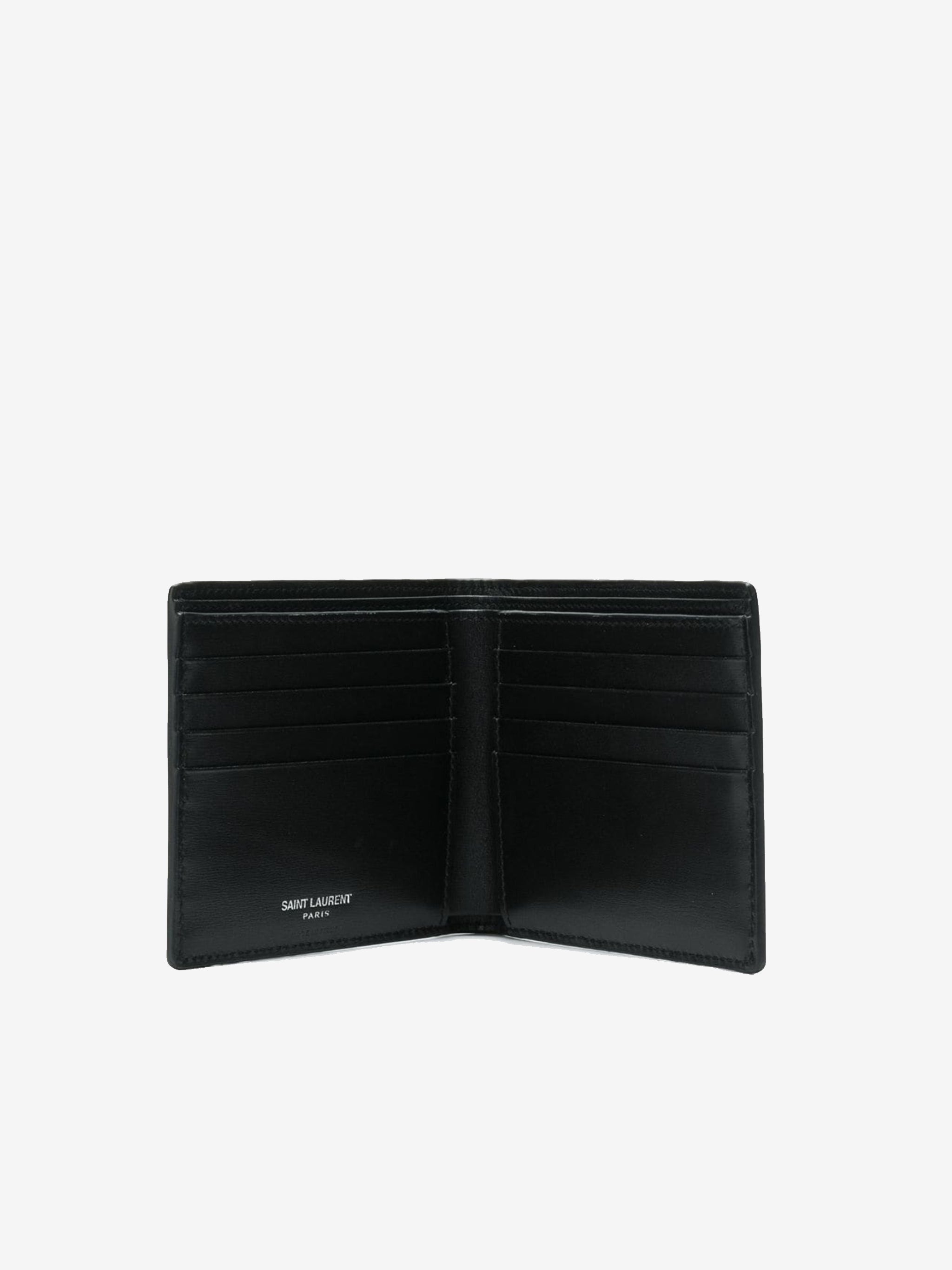 SAINT LAURENT - Men Ultrasoft Monogram Bifold Wallet - 3