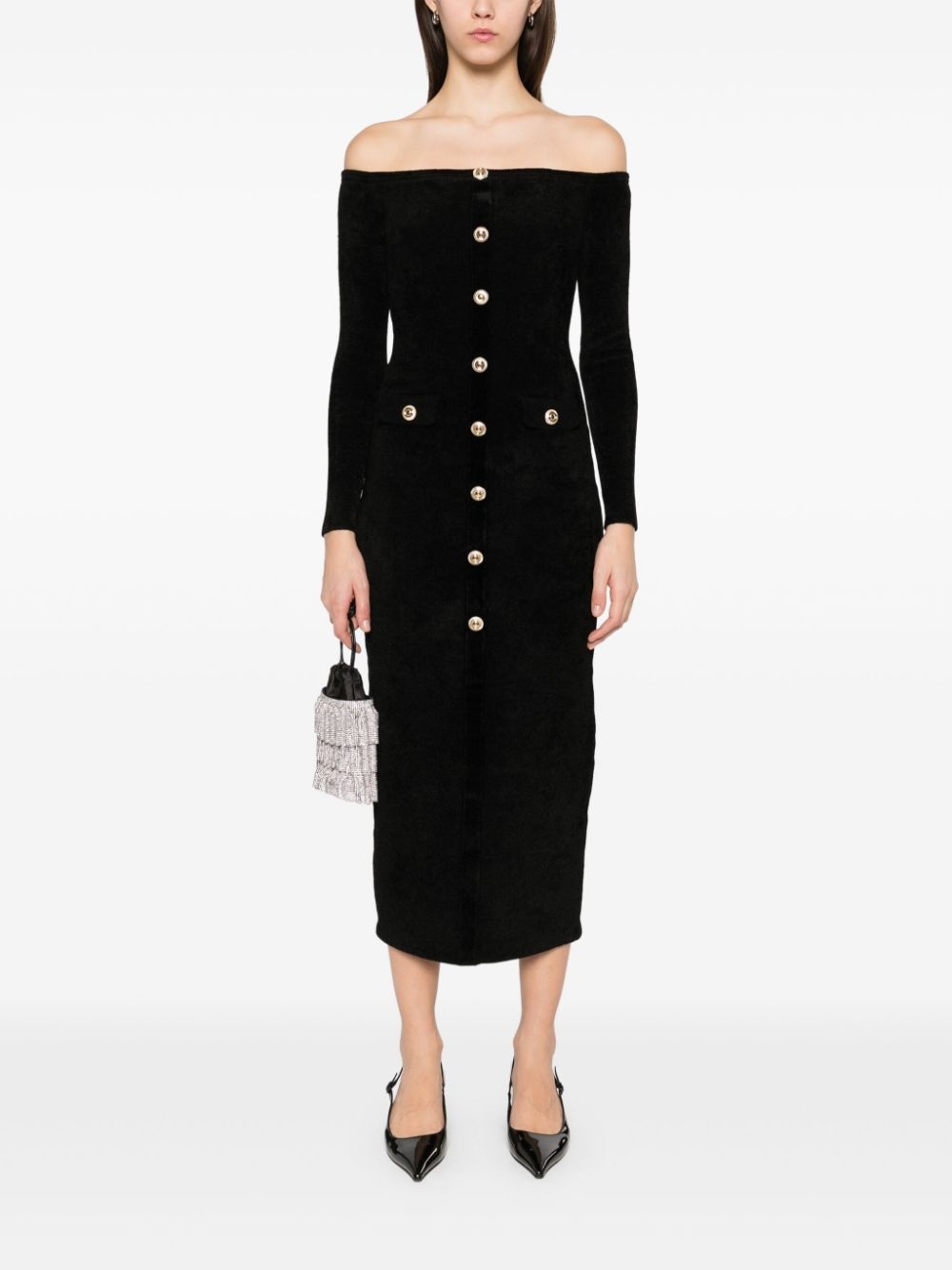 chenille knit maxi dress - 2