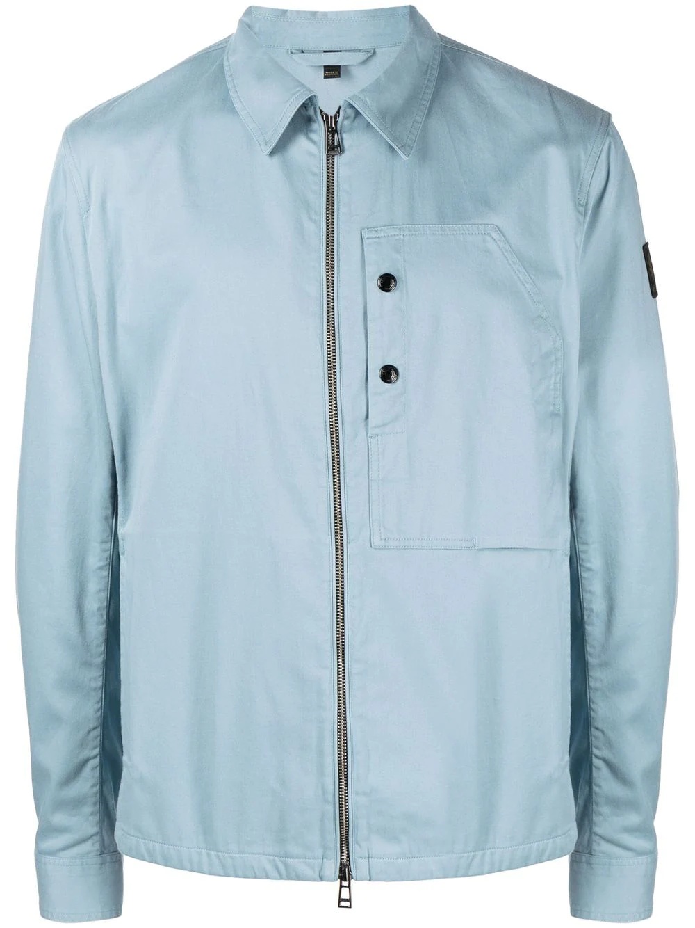 Slant shirt jacket - 1