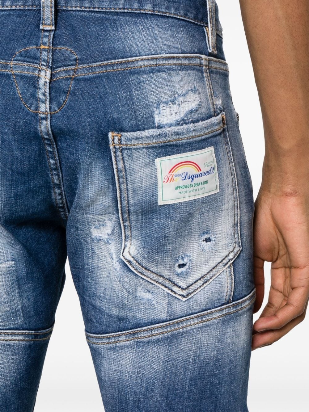 Tidy Biker mid-rise skinny jeans - 5