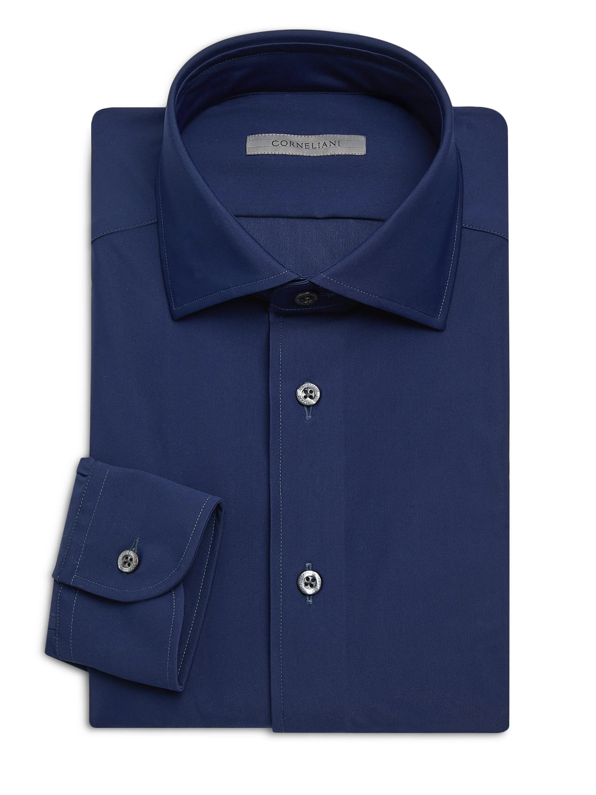 Men's Performance Stretch-Nylon Shirt - Medium Blue Navy - 1